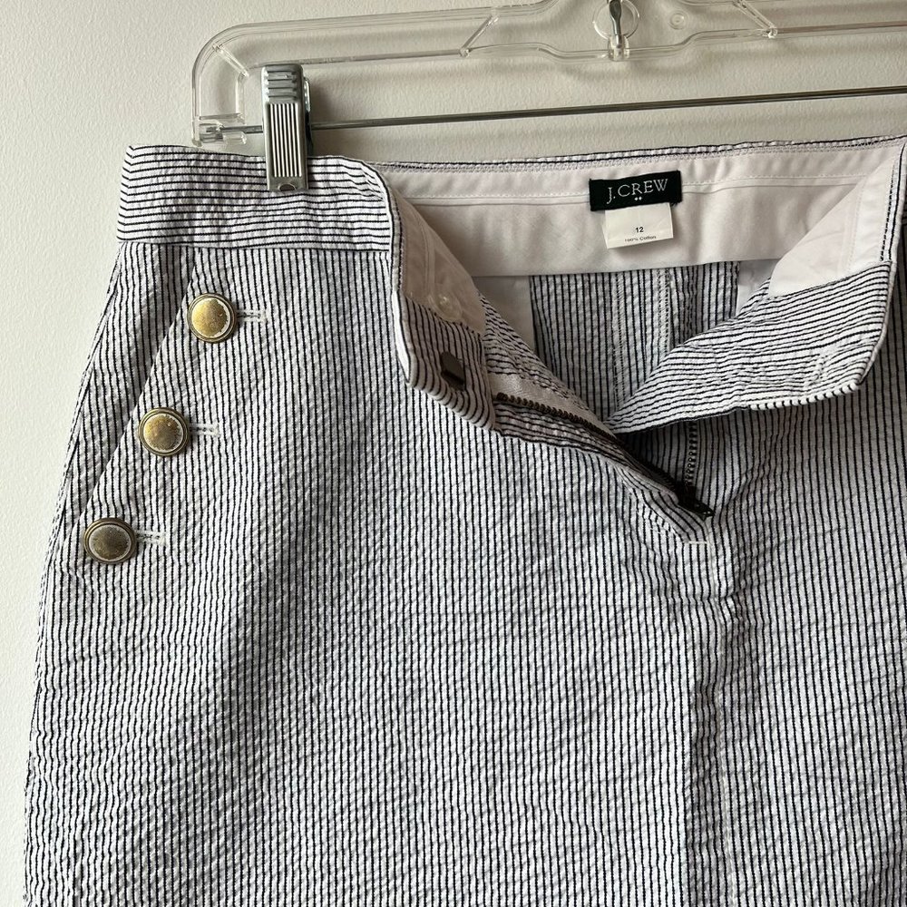 J. Crew seer sucker skirt